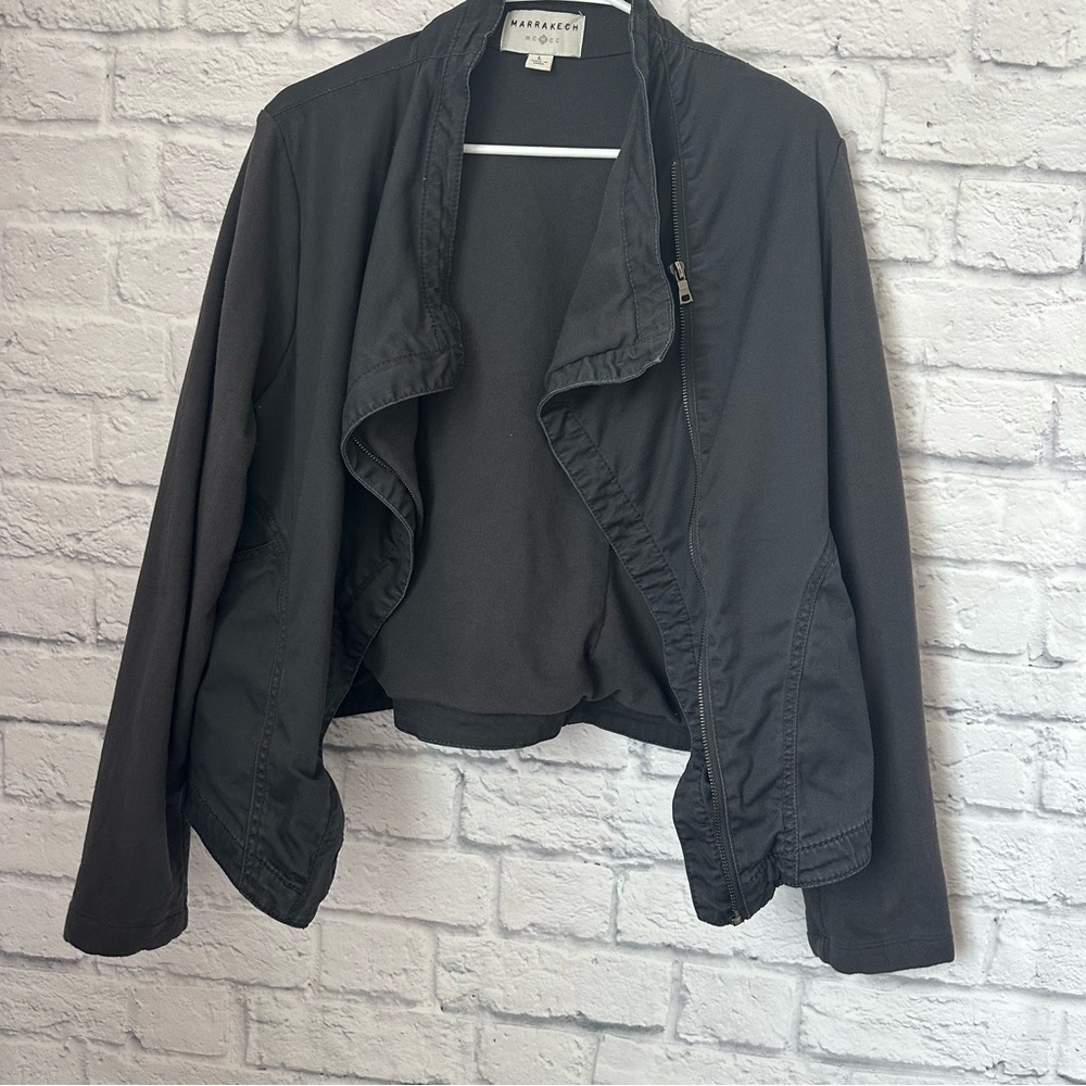 Marrakech Anthropologie farabel Woman Moto jacket - Picture 4 of 15